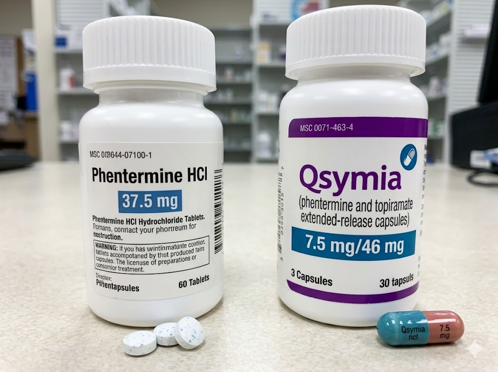 Phentermine and Qsymia medications